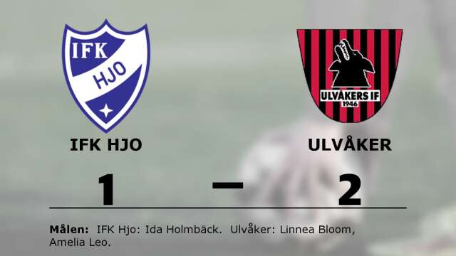 IFK Hjo förlorade mot Ulvåkers IF