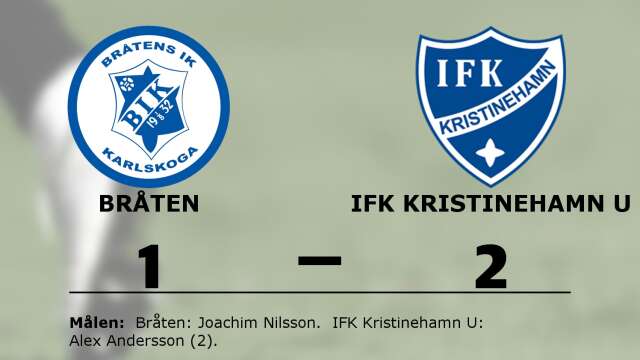 Bråtens IK förlorade mot IFK Kristinehamn Fotboll