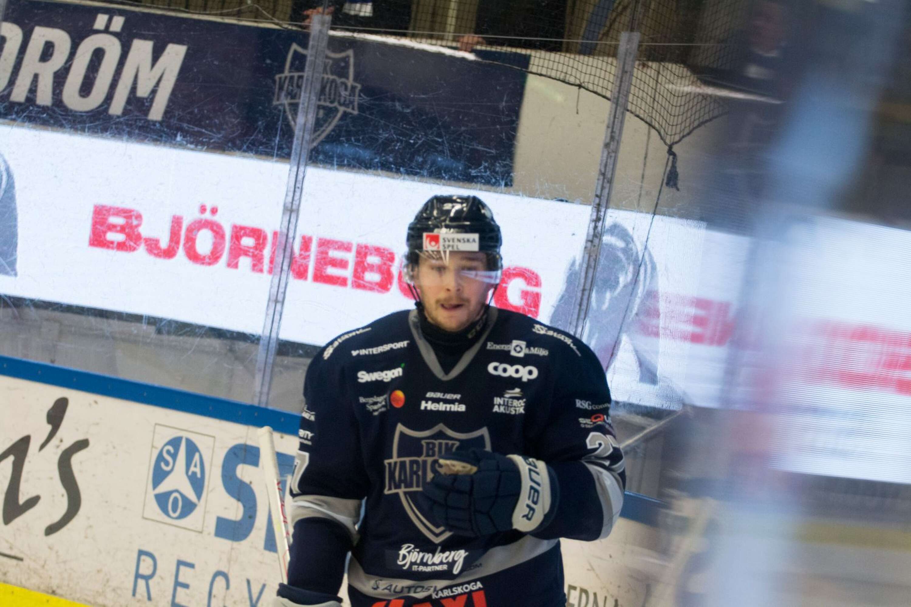 Westlund efter Kristianstads 2–4-mål i tom kasse.