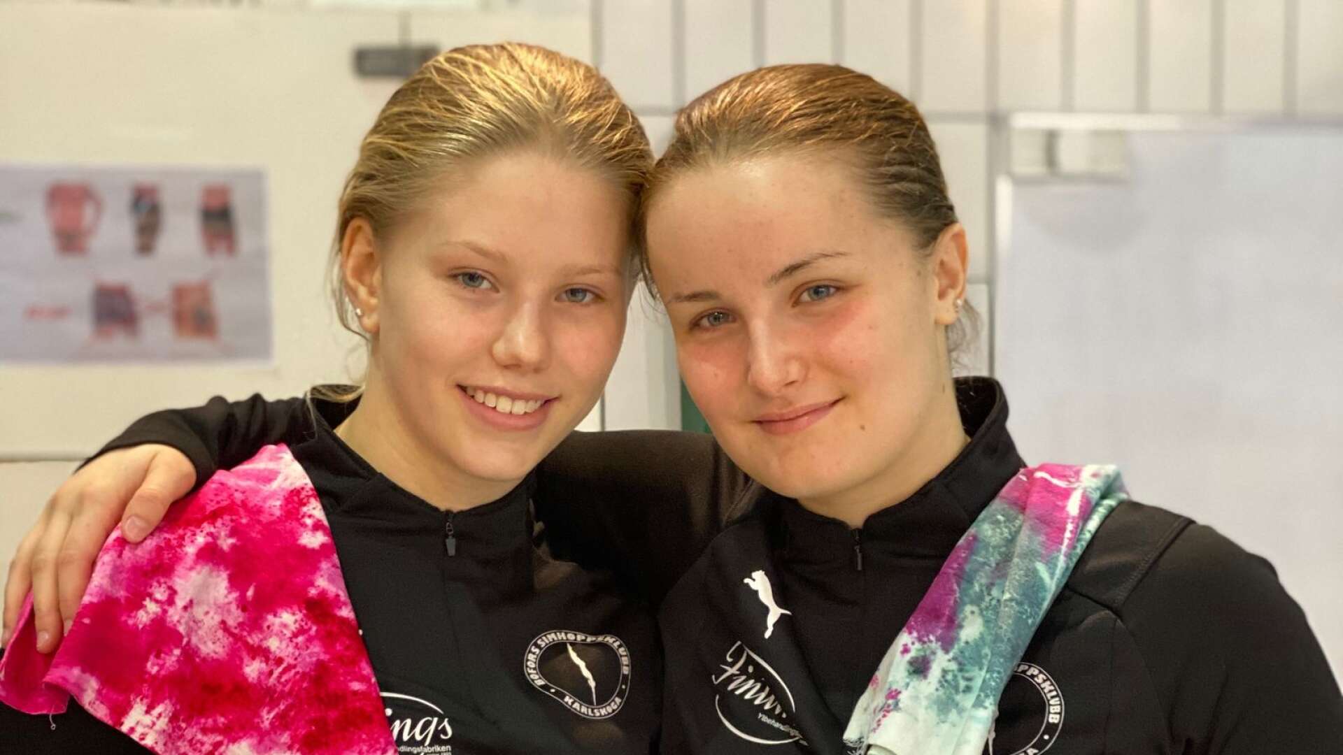 Mikaela Dietmann och Matilda Nilsson blev svenska mästare i synchro vid lördagens tävlingar i Malmö.