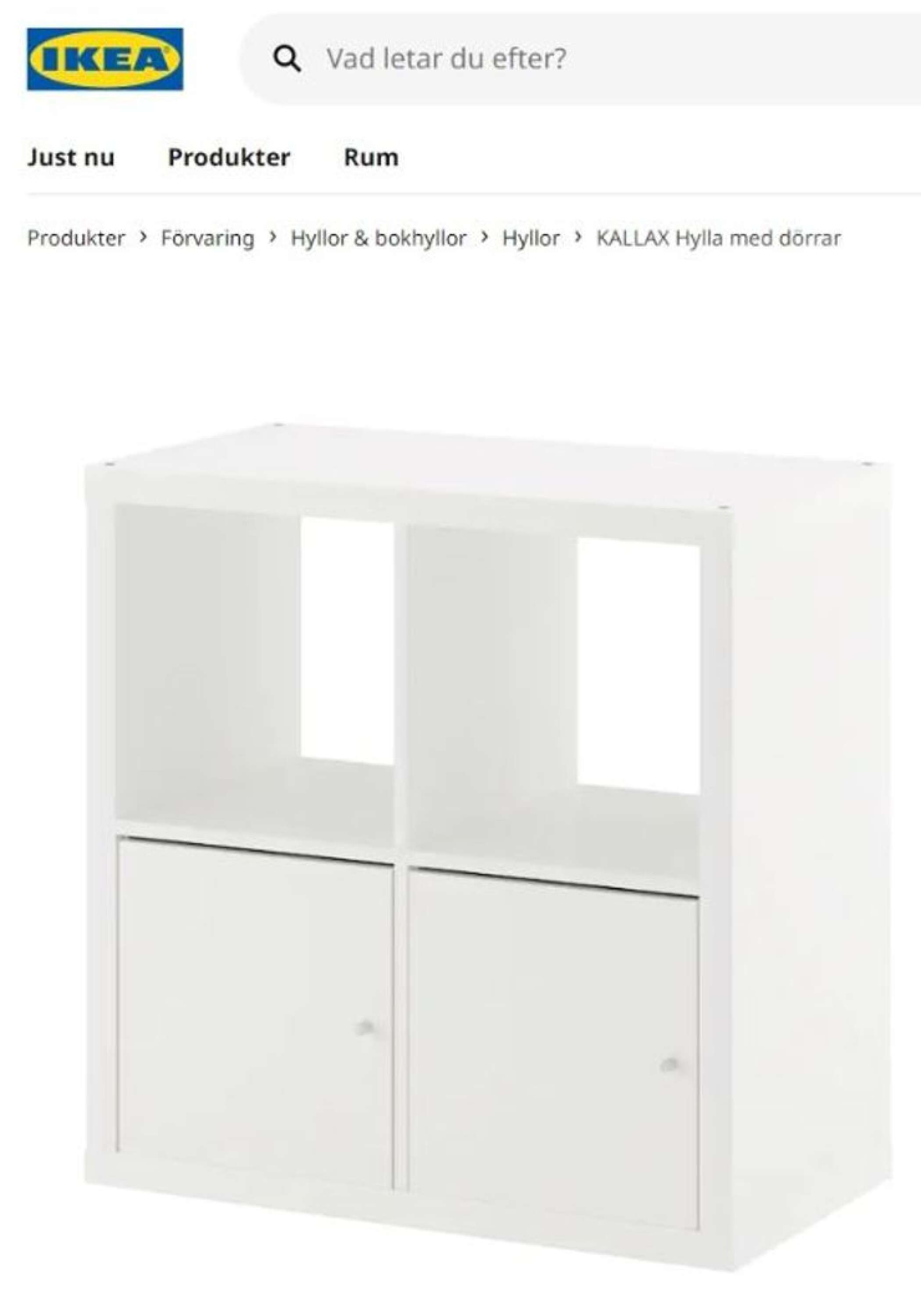 Hèléne Agdén ska ha stulit en hylla i serien Kallax på Ikea.