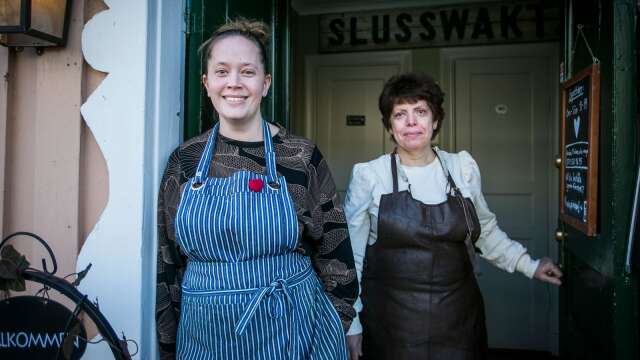 Johanna Boes och Fariba Ranjbar driver nu slussvaktscaféet tillsammans.