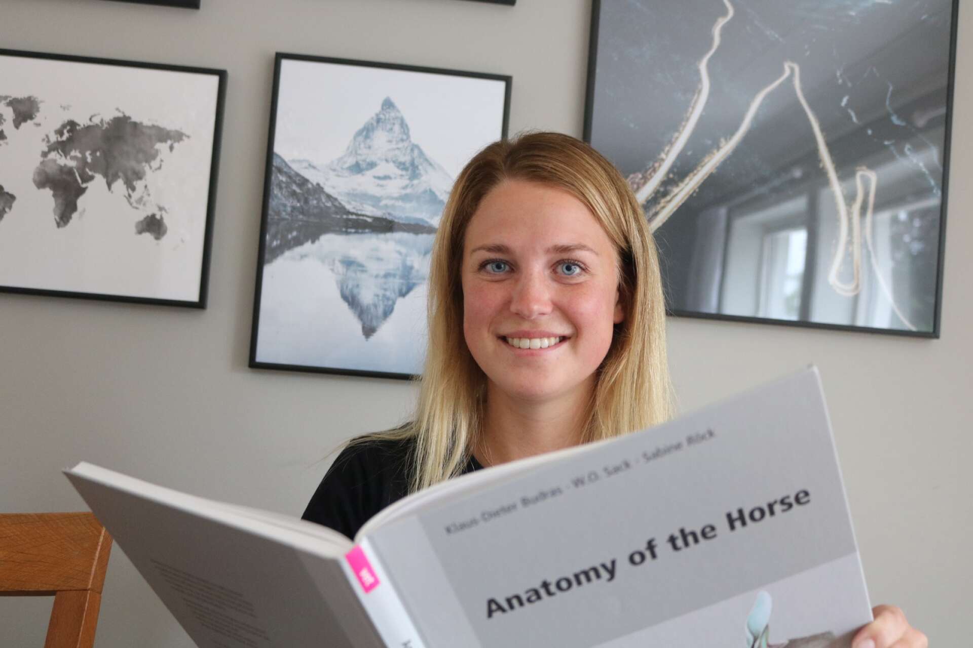 Christin Gidstedt från Nossebro är utbildad osteopat för hästar. 