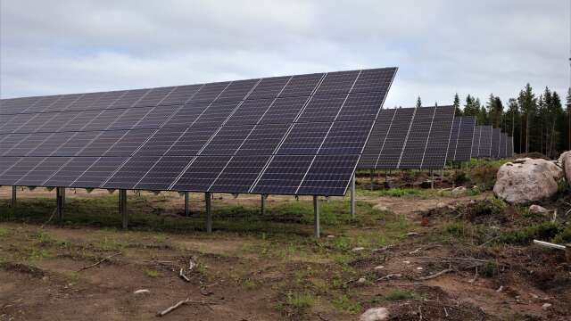 Eolus Vind vill sätta upp solceller på metallstativ på upp till 4,5 meters höjd på 52 hektar fördelat på två områden, vid Stora Almö och Uddebo, i Fågelås.