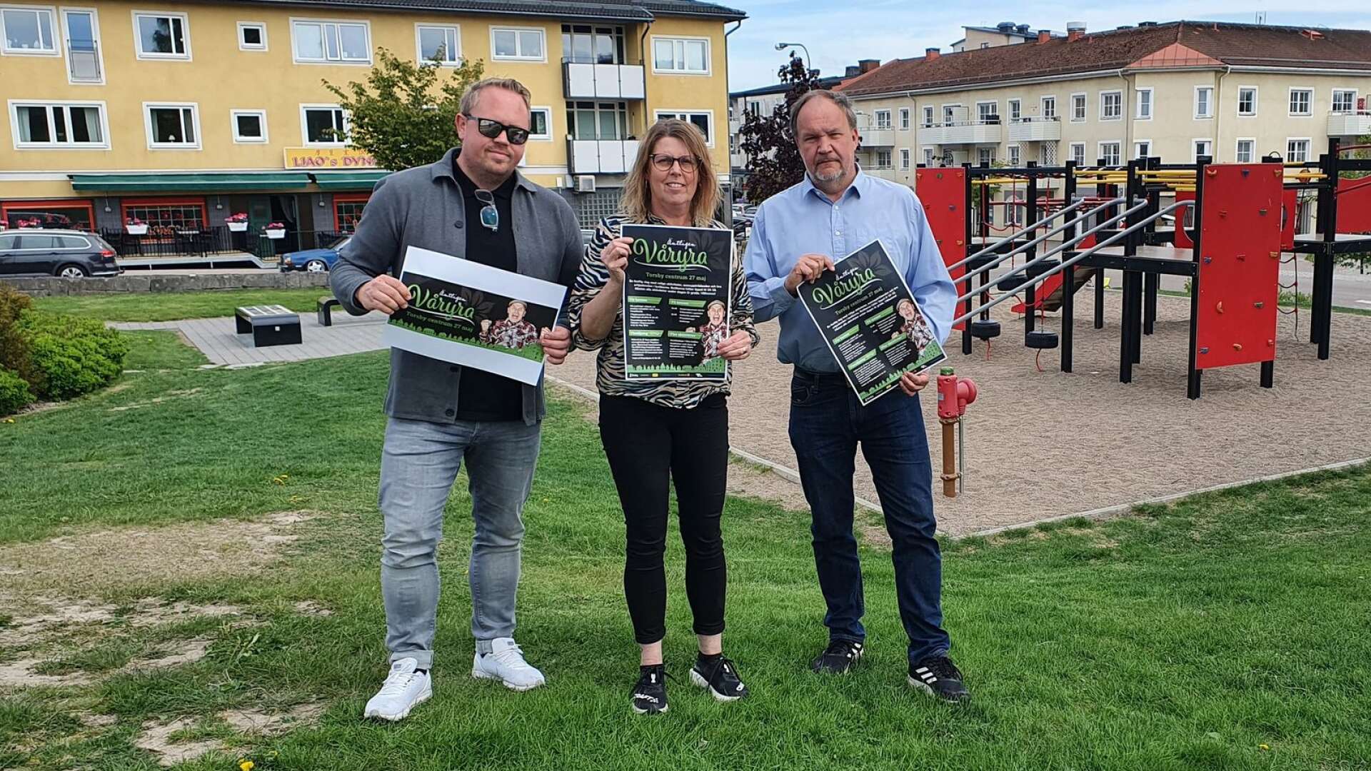 André Liljemark, Eva-Lena Sahlström och Peter Jonsson laddar för Våryran.