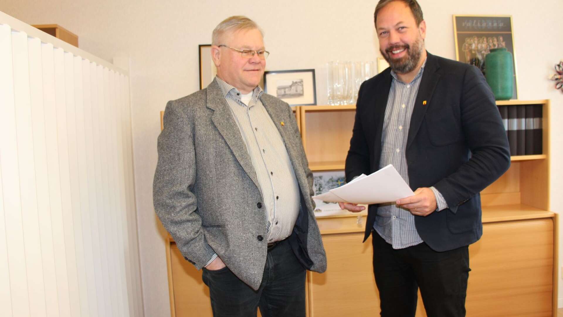Hagfors kommunchef Jan Lilja och kommunalrådet Jens Fischer (OR).