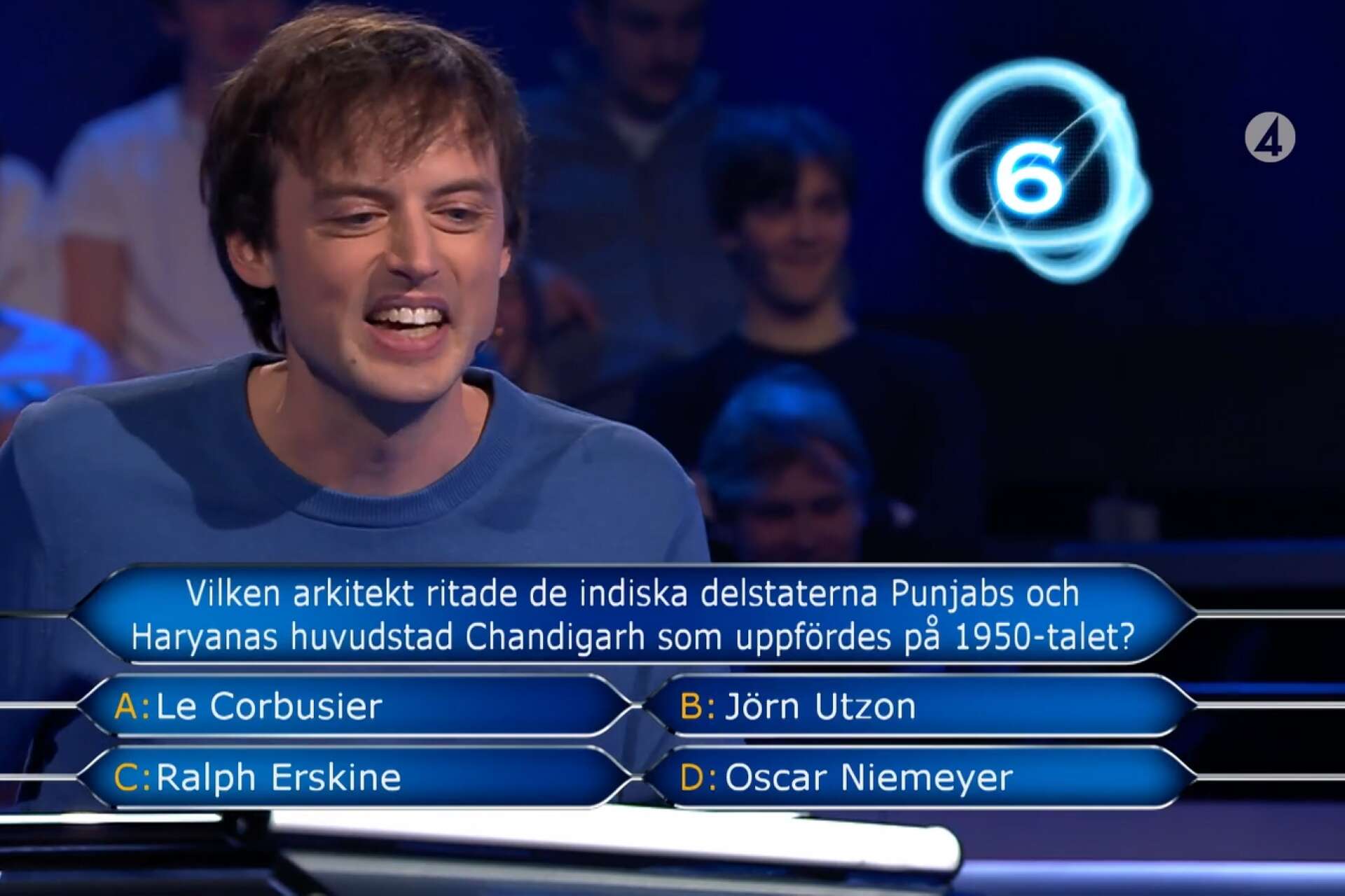 Jonas von Essen hade stor show på svåraste frågenivån i TV4:s Postkodmiljonären.