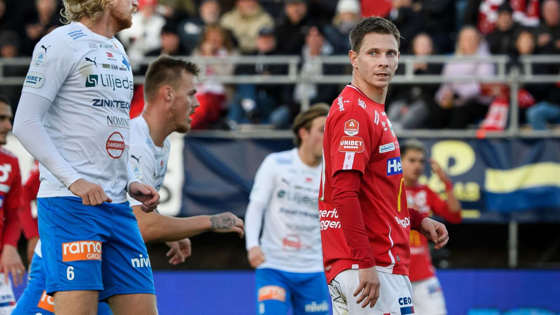 Johan Bertilsson under den mållösa matchen hemma mot Värnamo.
