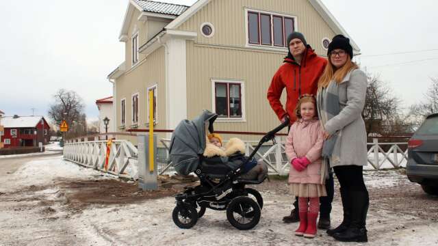 Familjen Axelsson var på väg ut under lördagen när olyckan inträffade. Ivar Axelsson, Marcus Axelsson, Selma Axelsson och Emma Axelsson bor på Ödmansgatan.