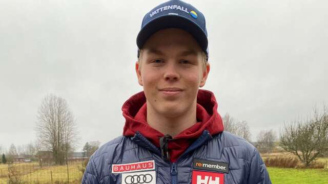 Adam Hofstedt, 18, är en av stipendiaterna till Hjärtat slår för skidor.
