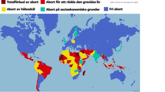 Abortlagstiftning världen över. 