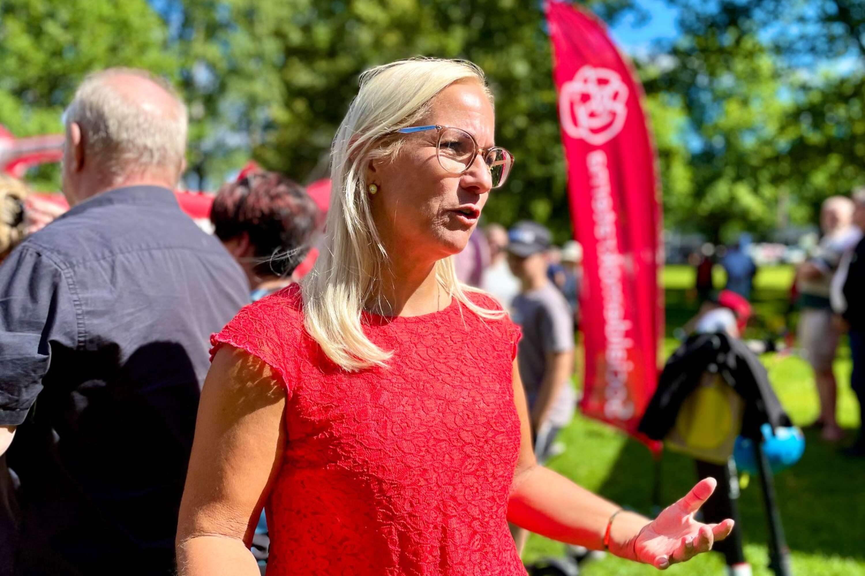 Åsa Johansson, ordförande för Socialdemokraterna i Värmland inledde valupptakten.