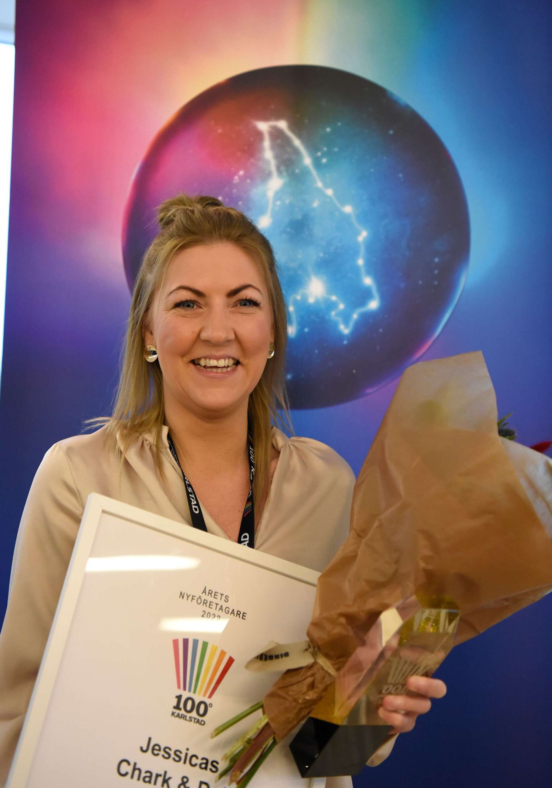 Jessica Iderström vann priset för årets nyföretagare. 
