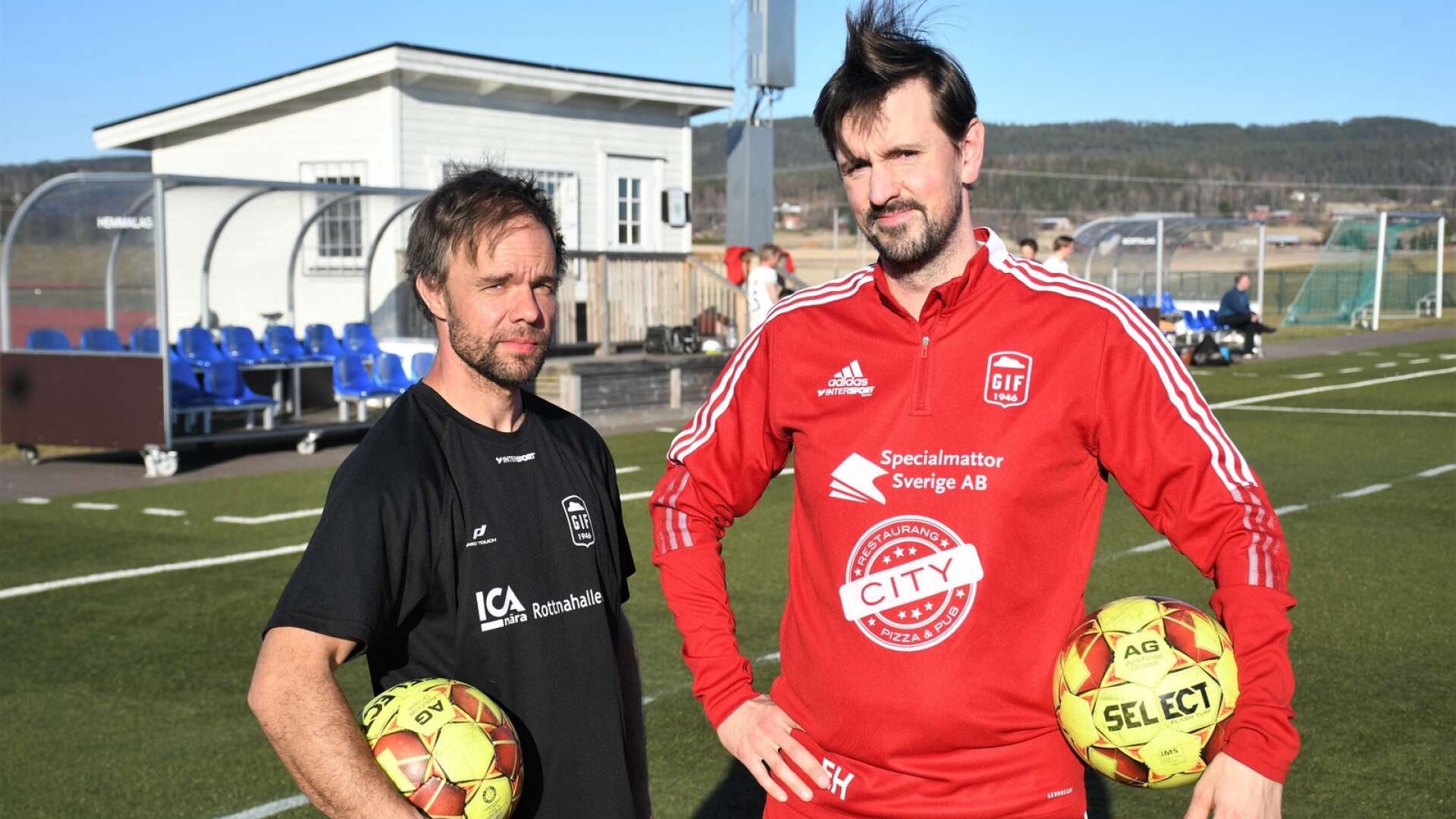 Anders Sigurdsson och Emil Hertzberg tillhör två av de mer rutinerade pjäserna i årets lag.