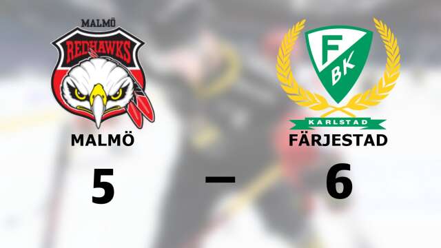 Malmö Redhawks förlorade mot Färjestad BK Junior