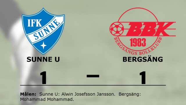 IFK Sunne spelade lika mot Bergsängs BK