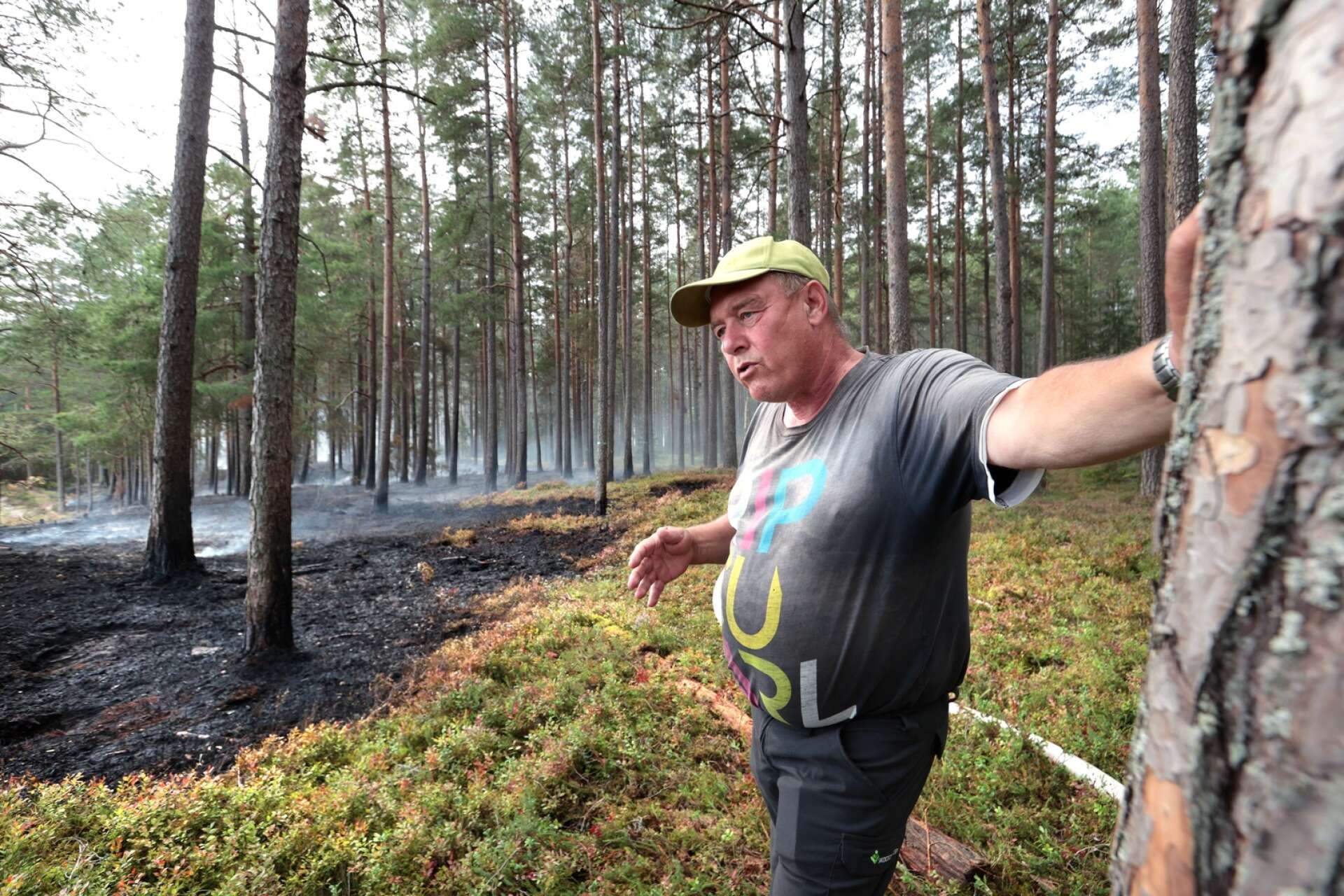 Bränningsledare Per Knarvik har full förståelse för att folk blev oroliga efter röklukten.