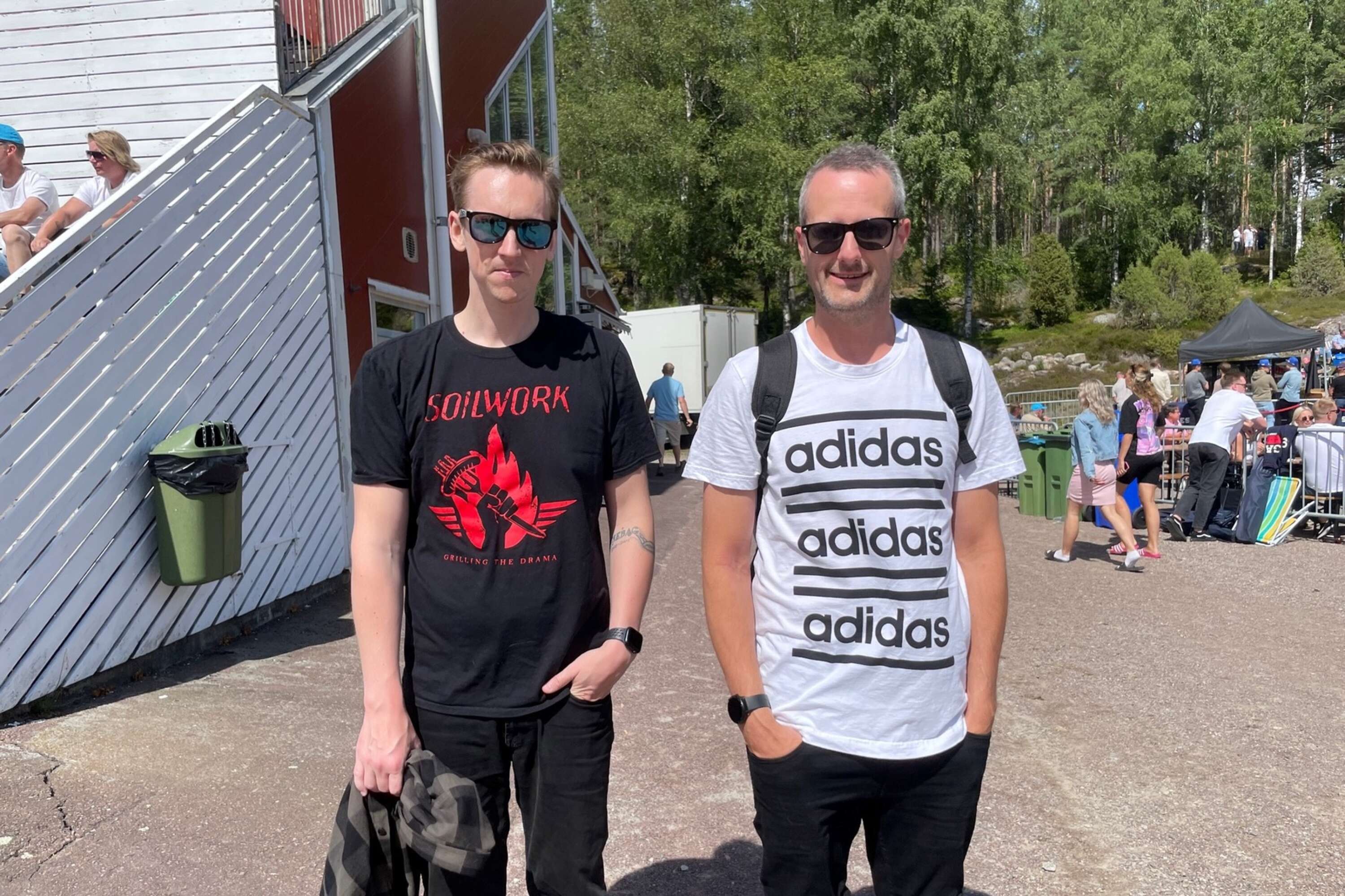Christian Hansson och Lars Andersson åkte hem till Årjäng från Karlstad för travets skull.