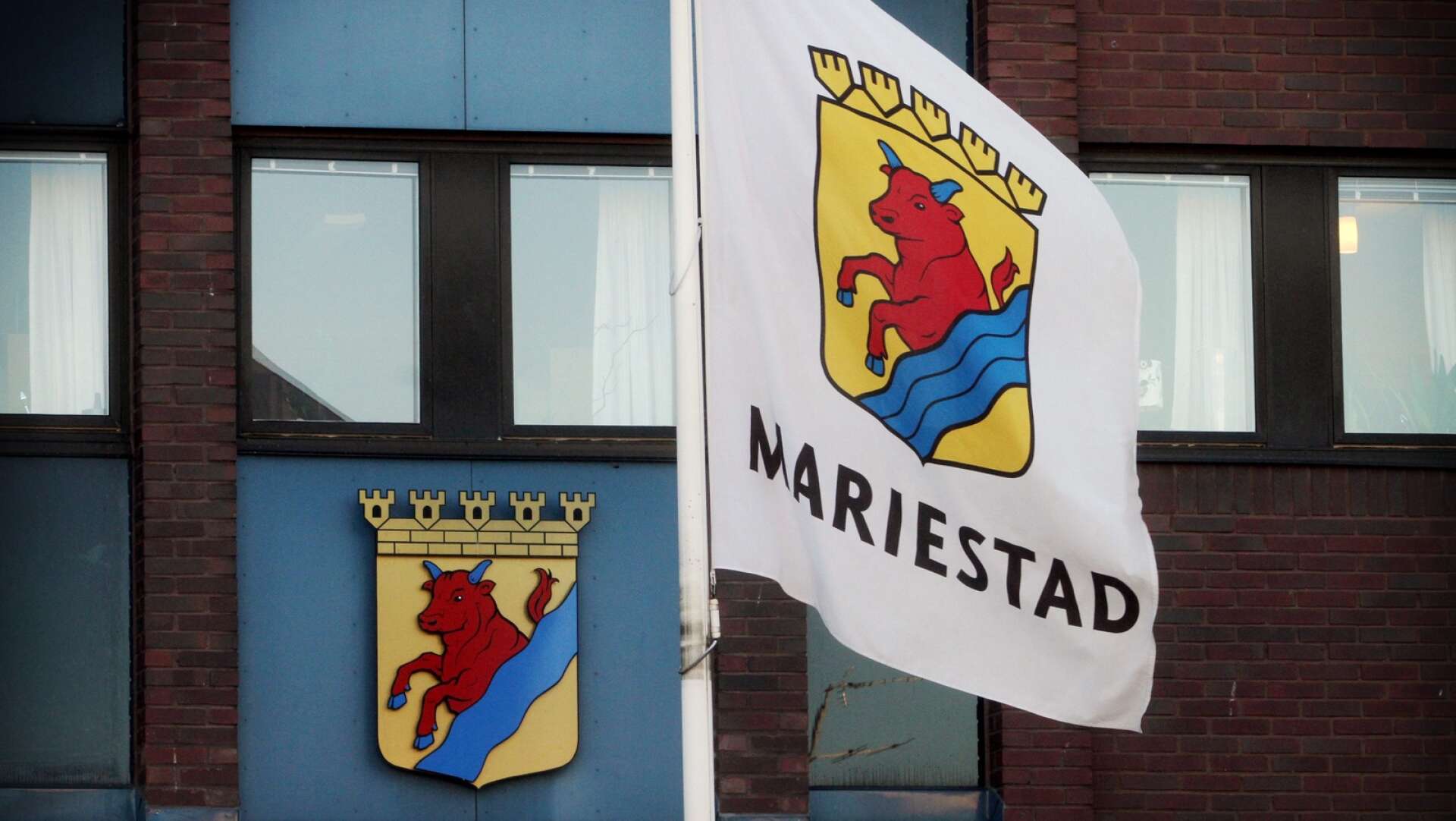 Mariestad stadshuset flagga