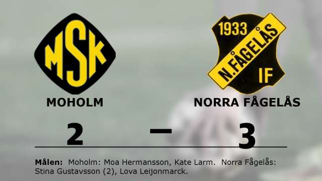 Moholms SK förlorade mot Norra Fågelås IF