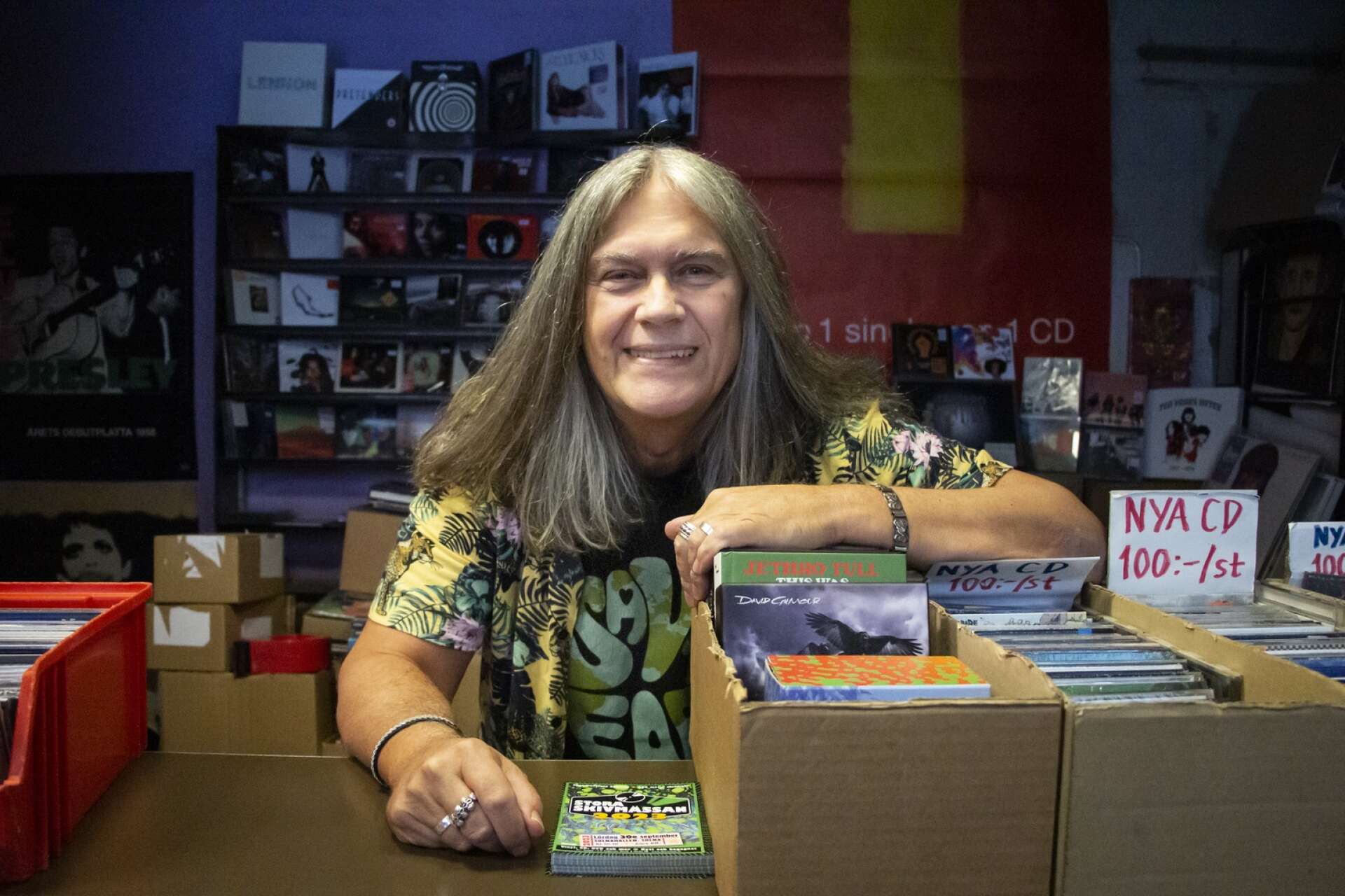 I butiken säljer Lars Ryen både cd, vinyl och boxar. Nytt och begagnat.