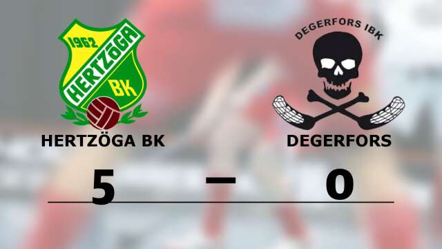 Hertzöga BK vann mot Degerfors IBK