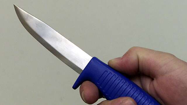En person på ett stödboende drog fram en morakniv. Nu har en anmälan om hot gjorts till Arbetsmiljöverket. Genrebild.
