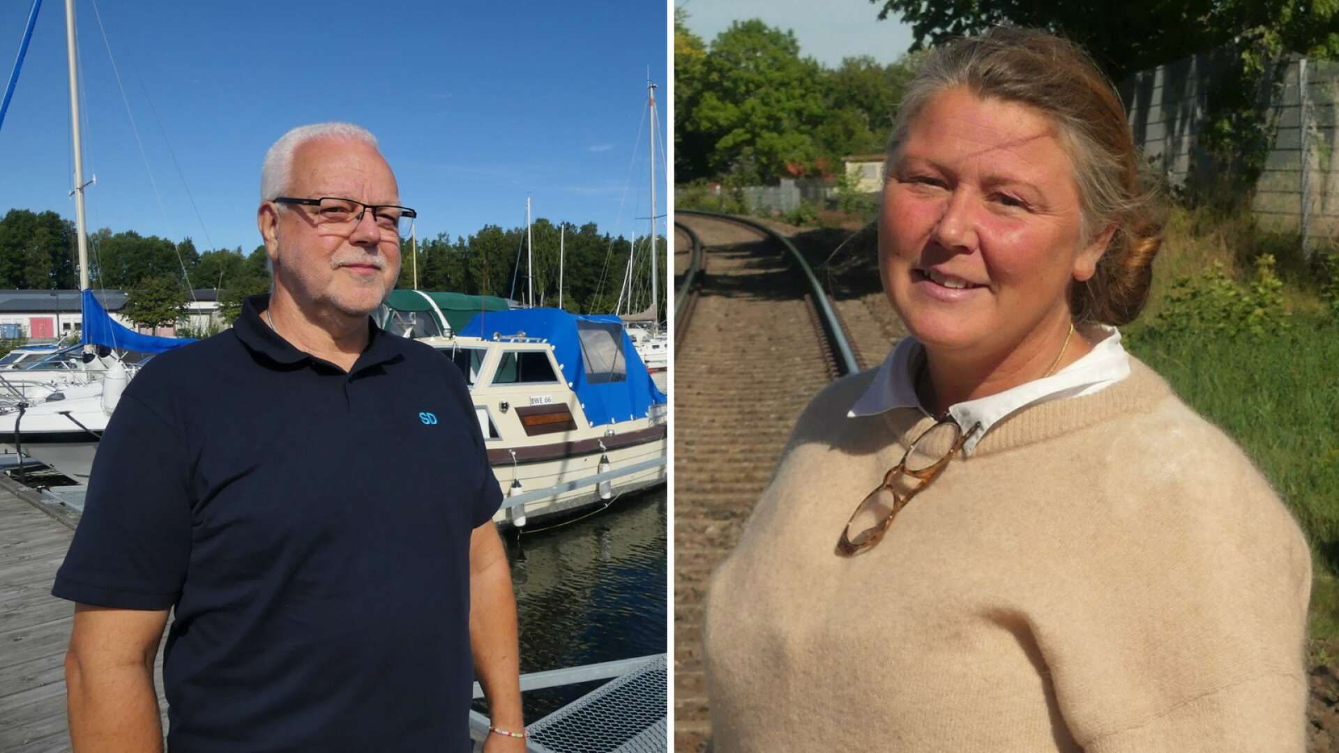 Ove Kaye (SD) och Lotta Robertsson Harén (MP) har delade åsikter om vad ett oppositionsparti är.