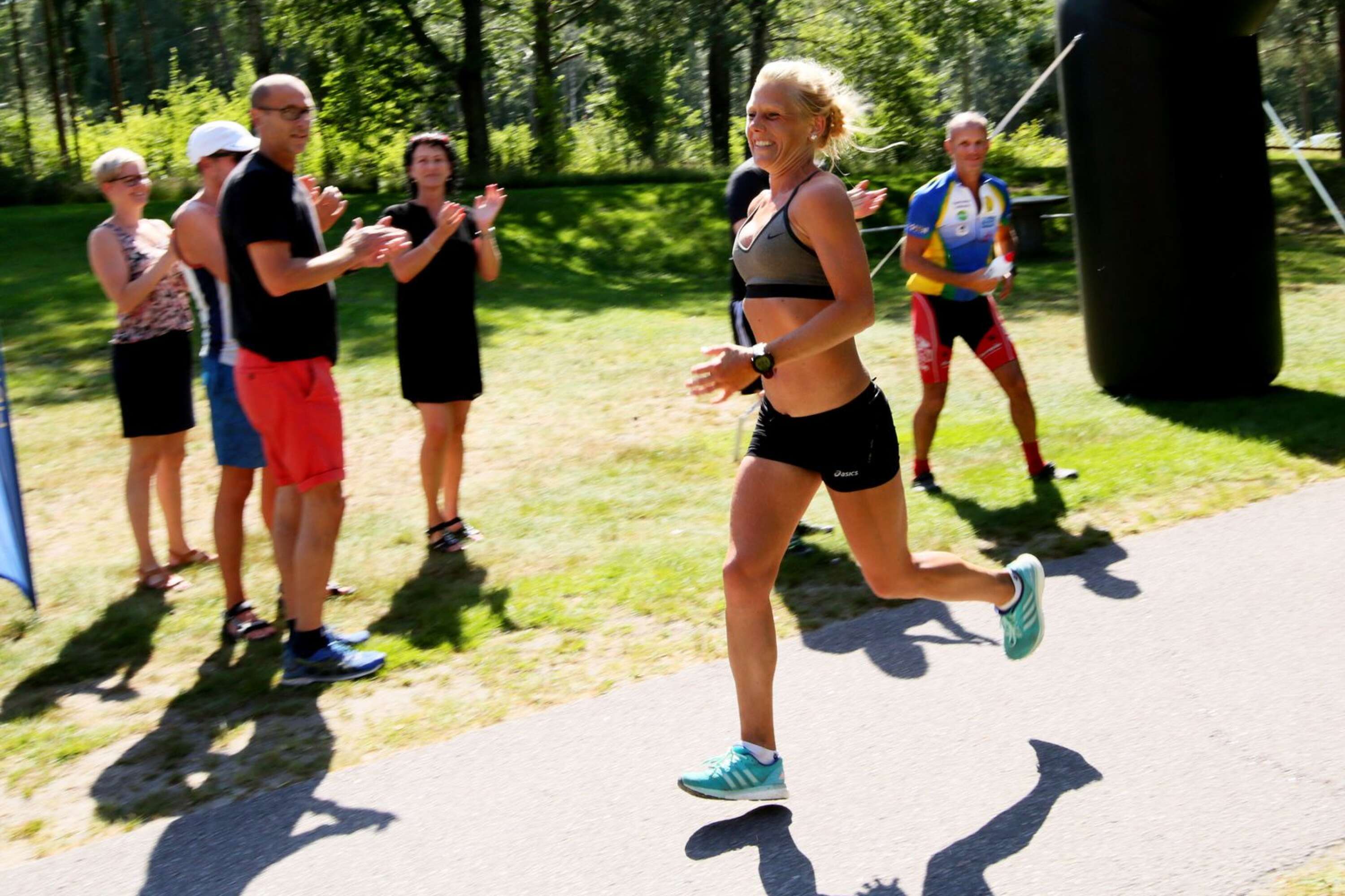 Madeleine Lundell var en av löparna som sprang nio mil under Hemmavasan.