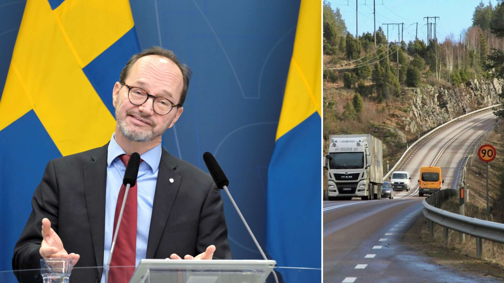 Infrastrukturministern om utbyggnaden av E18 i Värmland