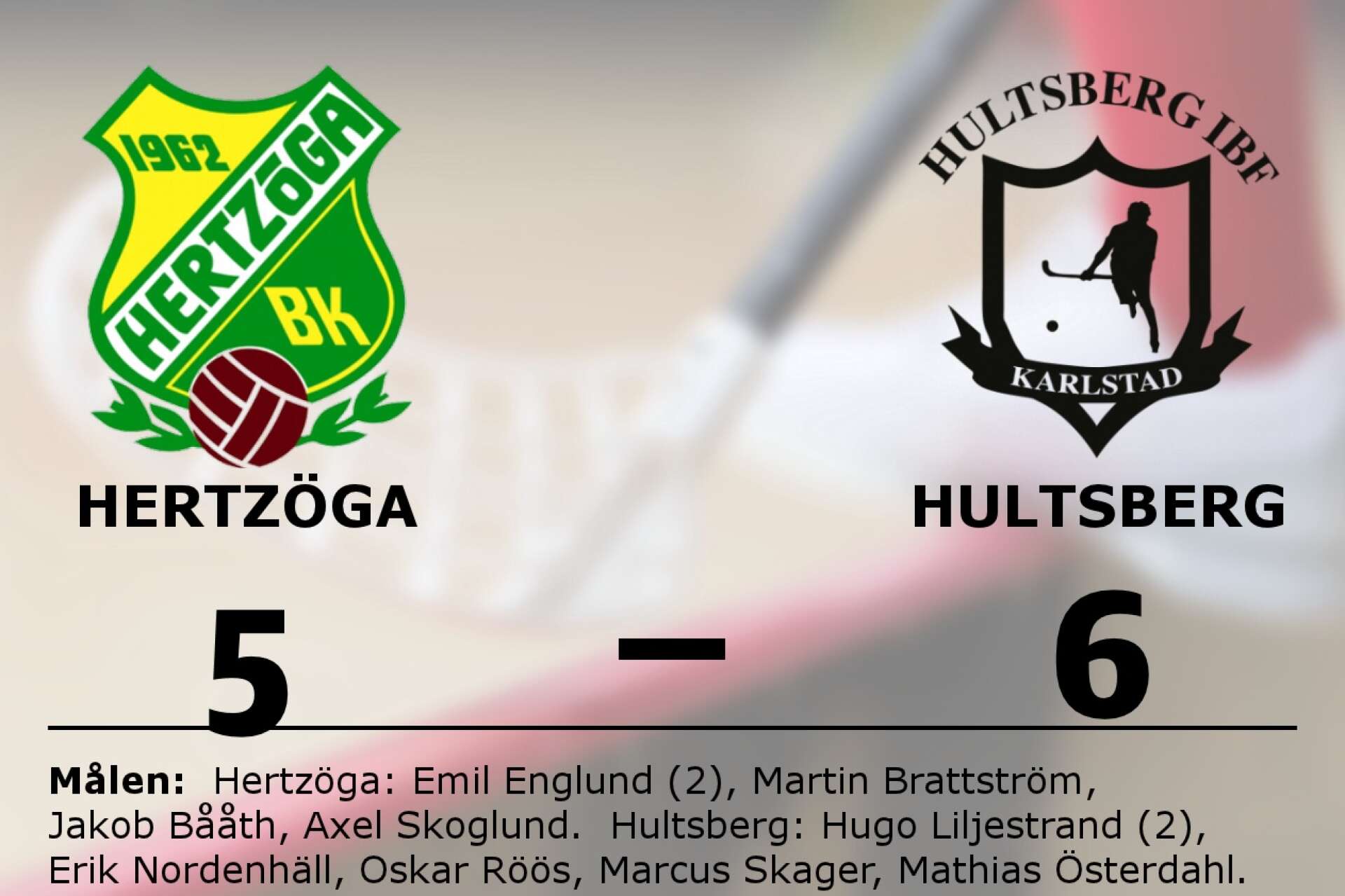 Hertzöga BK förlorade mot Hultsberg IBF