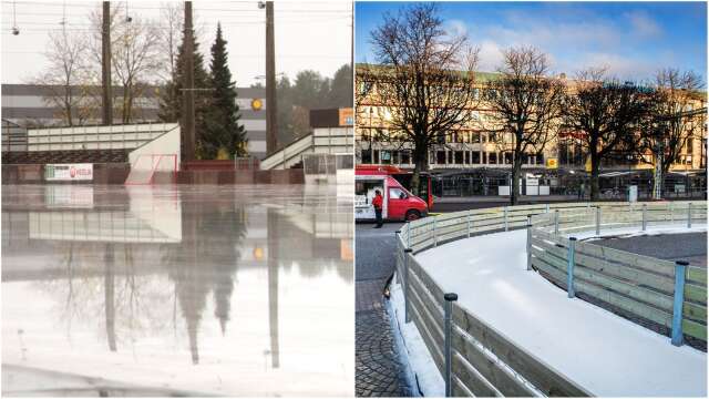Gäller både isbanan på Stora torget och Tingvalla isstadion
