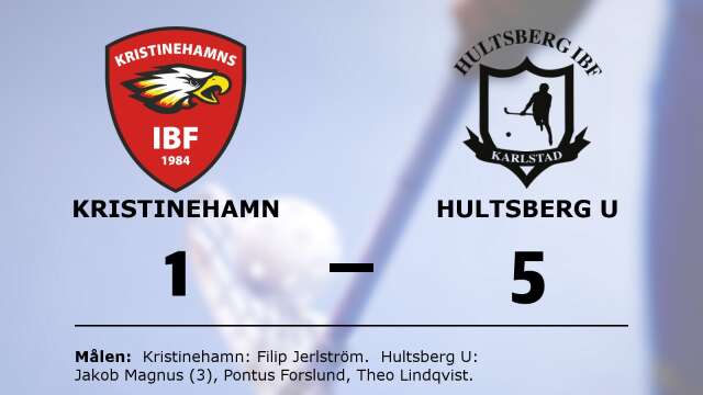 Kristinehamns IBF förlorade mot Hultsberg IBF