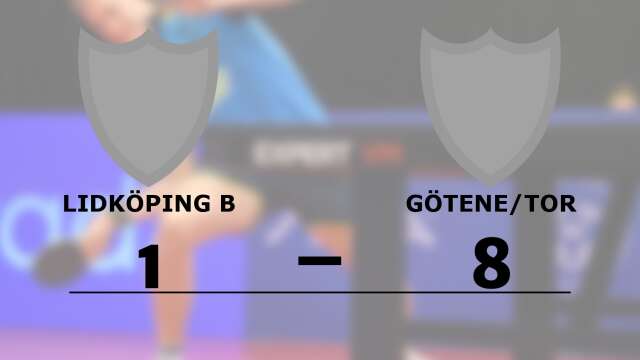 IFK Lidköping förlorade mot Götene/Tor BTK