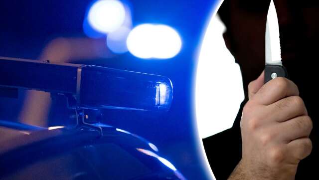 En man i 30-årsåldern ska ha utsatts för ett knivhot i Mariestad på natten till fredagen.