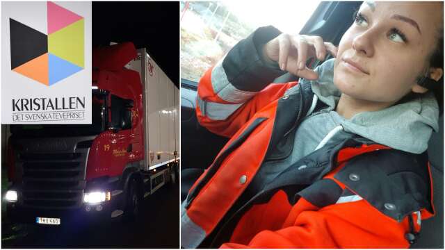 Elin Klar, 22 år, medverkar i realityprogrammet Svenska Truckers som vann pris på Kristallengalan den 27 augusti.