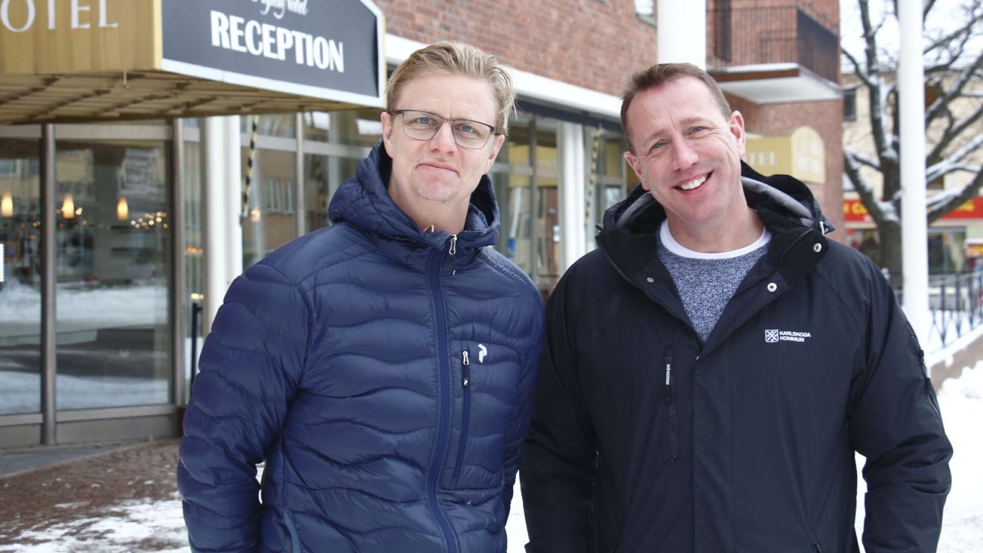 Henrik Lindstedt och Kalle Selander är nöjda över att näringslivet ger kommunen höga siffror.