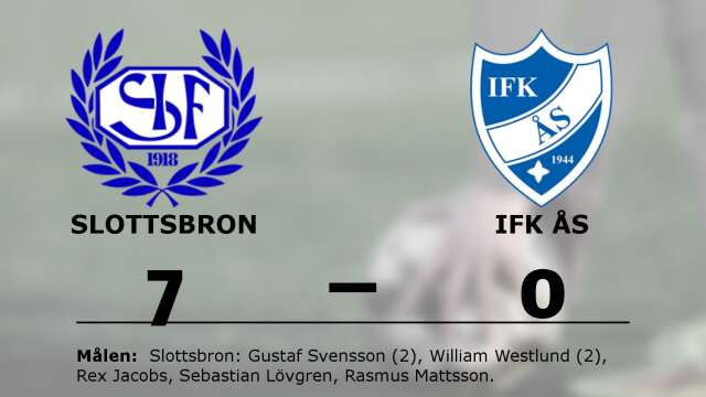 Slottsbrons IF vann mot IFK Ås
