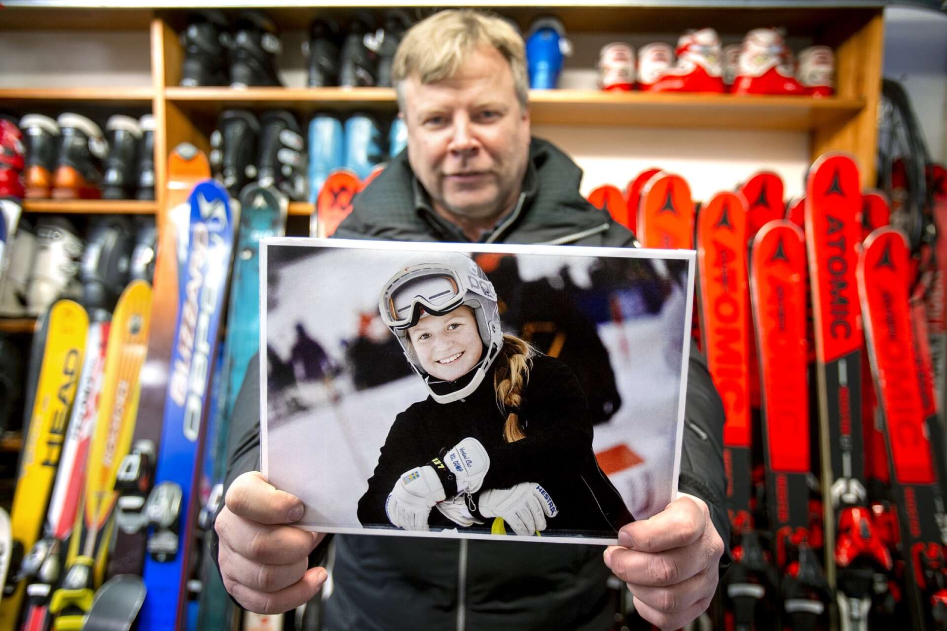 Mattias Aronsson, stolt pappa till Hanna Aronsson Elfman i alpinlandslaget.