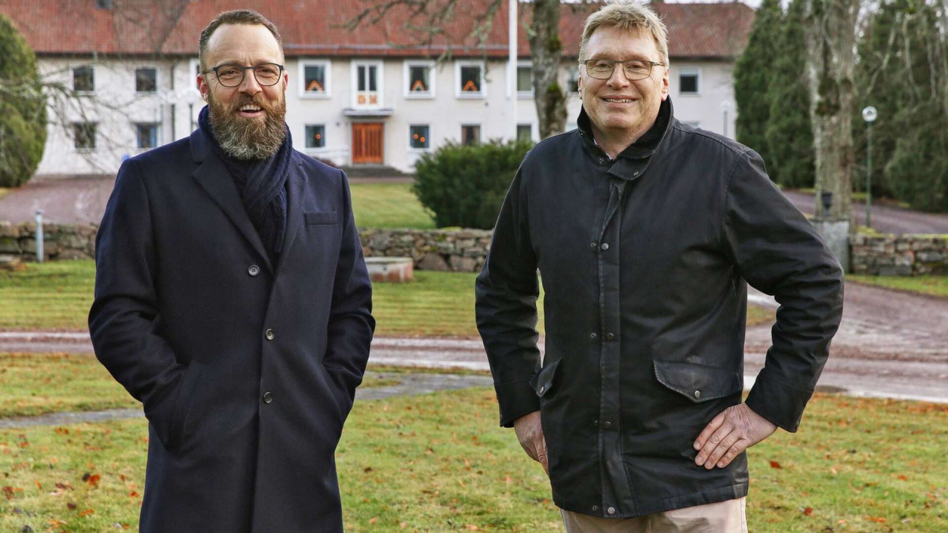 Kristian Weijshag och Karl-Johan Blank vill starta om naturbruksgymnasiet på Sparresäter.