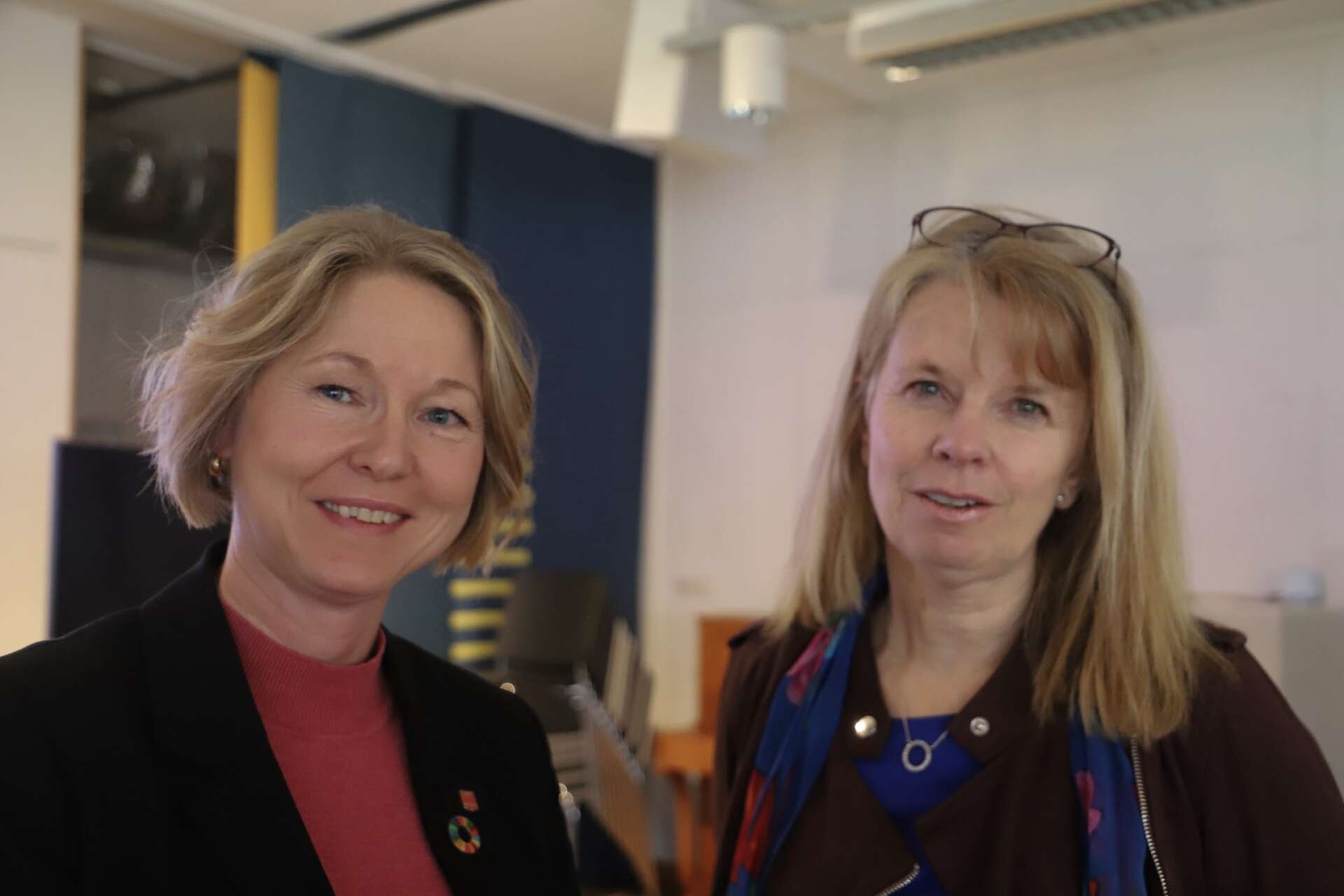 Jeanette Lindh Svanqvist, näringslivs- och tillväxtutvecklare Bengtsfors kommun och Karin Stenlund, affärs- och miljöstrateg Fyrbodals kommunalförbund gladdes båda åt det nya projektet.