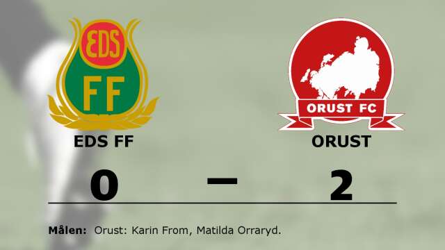 Eds FF förlorade mot Orust FC
