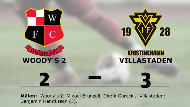 Woody&apos;s FC 2 förlorade mot Villastadens IF
