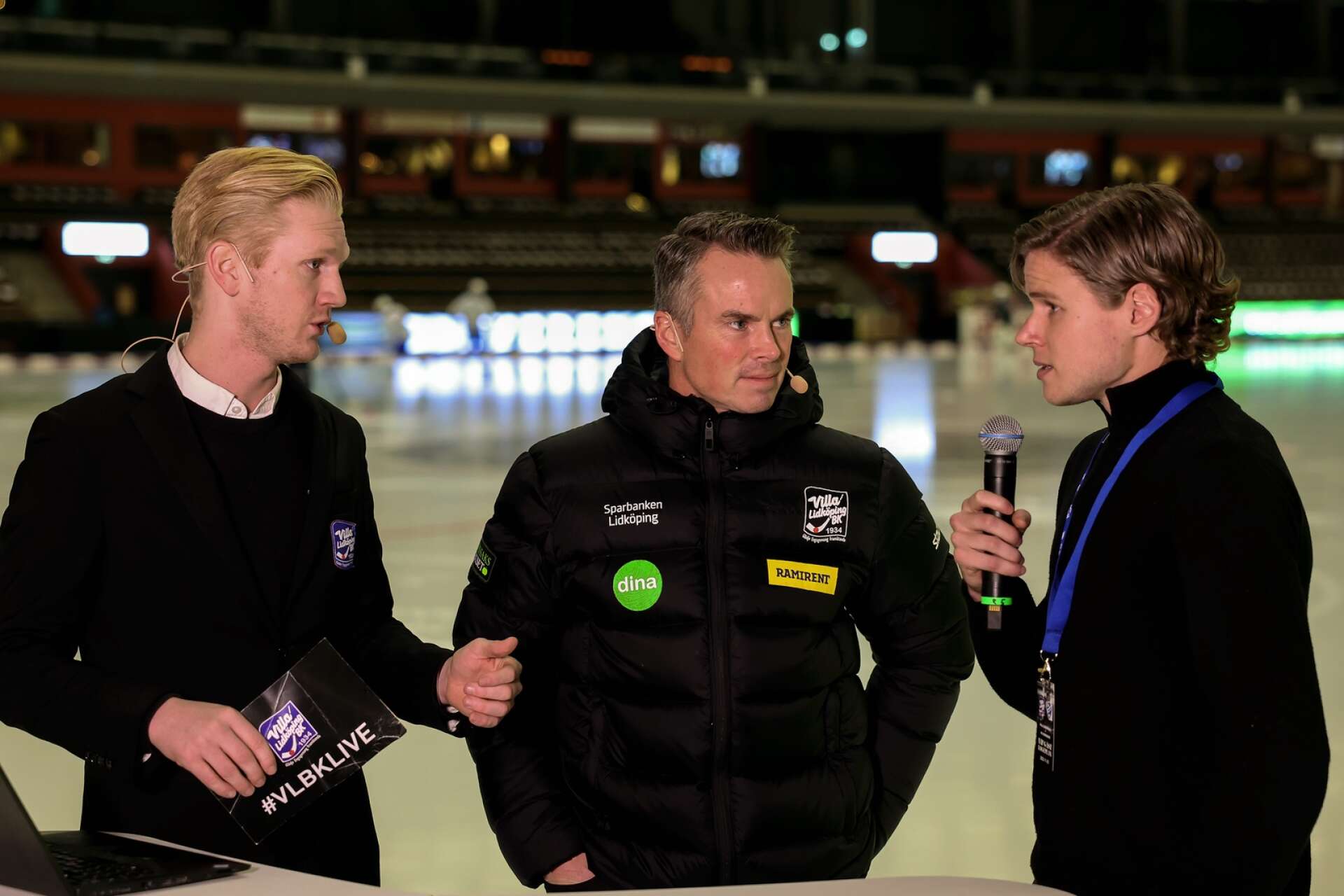 Rasmus Abrahamsson intervjuar David Karlgren och Gustaf Norlin inför Villas derby mot Vänersborg.