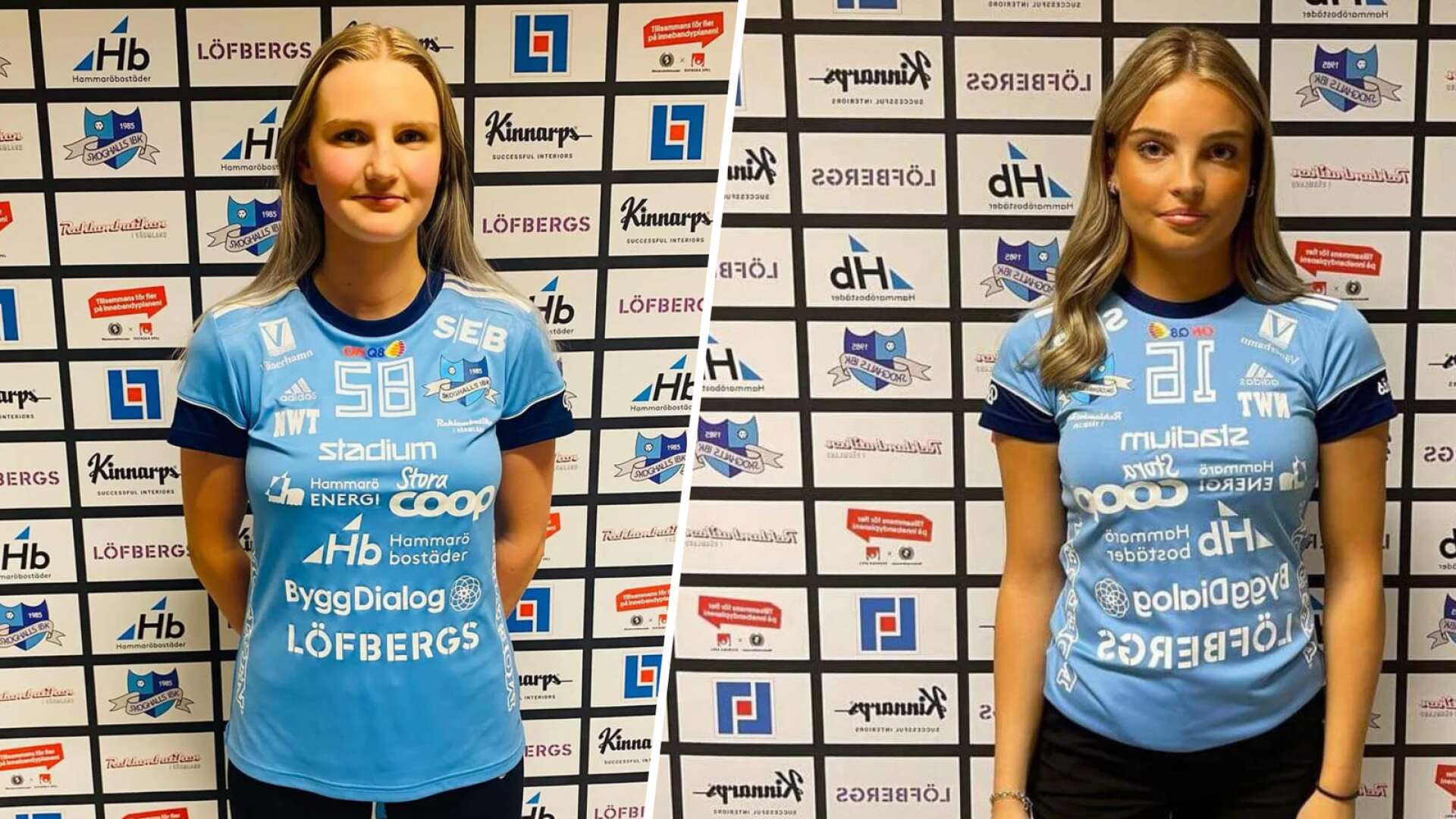 Både Emma Nordsäter och Amanda Gottebo är klara för spel i allsvenskan med Skoghall kommande säsong.