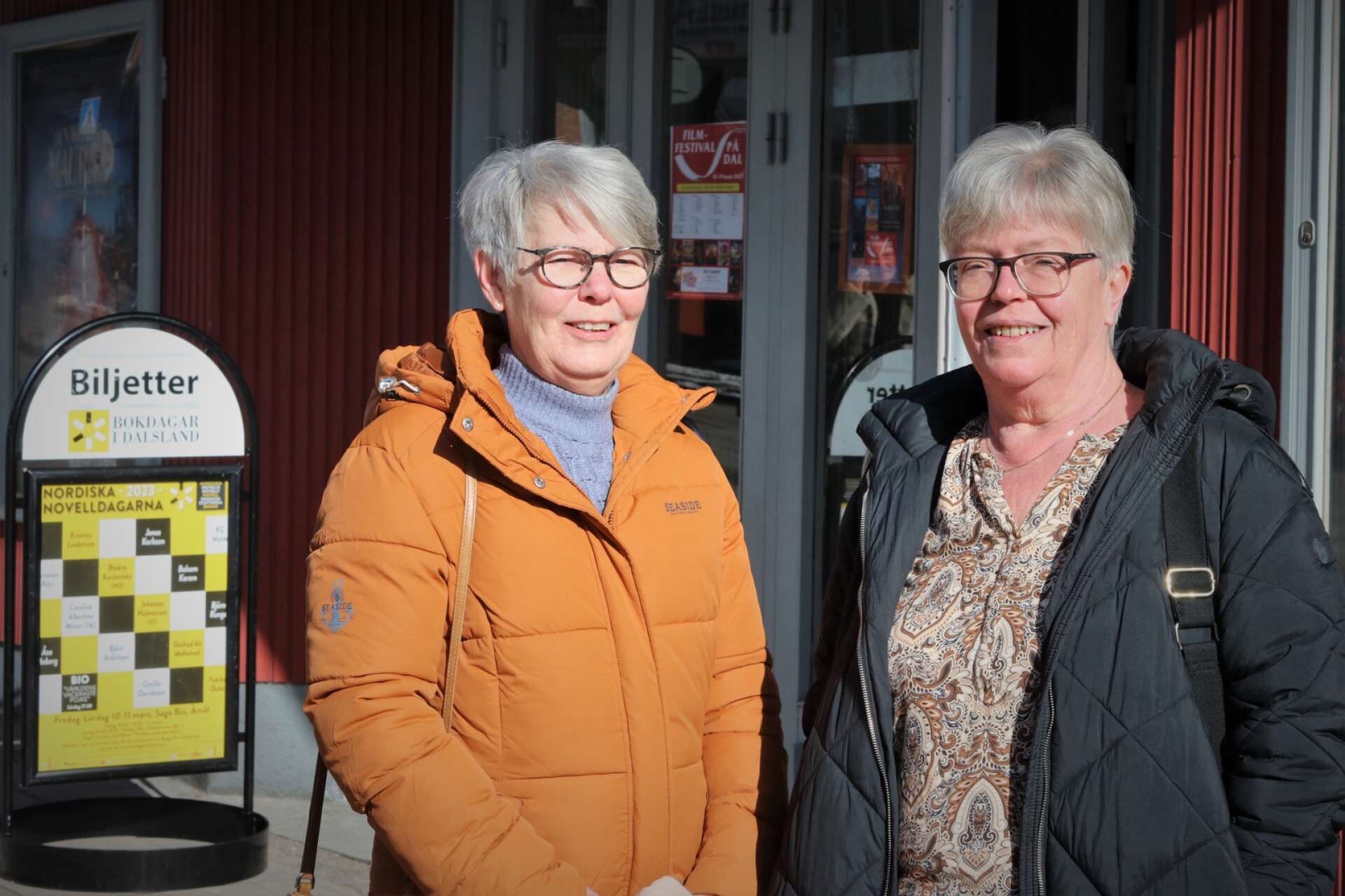 Vännerna Lena Schullström och Anna Hallberg såg fram emot att upptäcka nya författare under Nordiska novelldagarna.