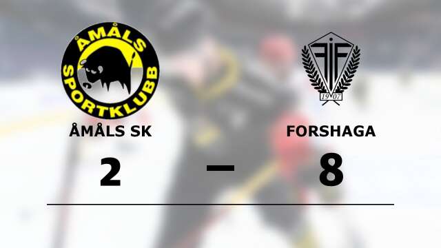 Åmåls SK förlorade mot Forshaga IF Ishockey