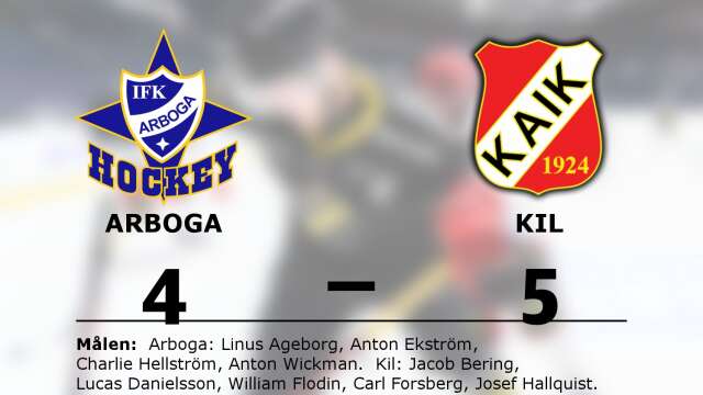 IFK Arboga IK förlorade mot Kils AIK