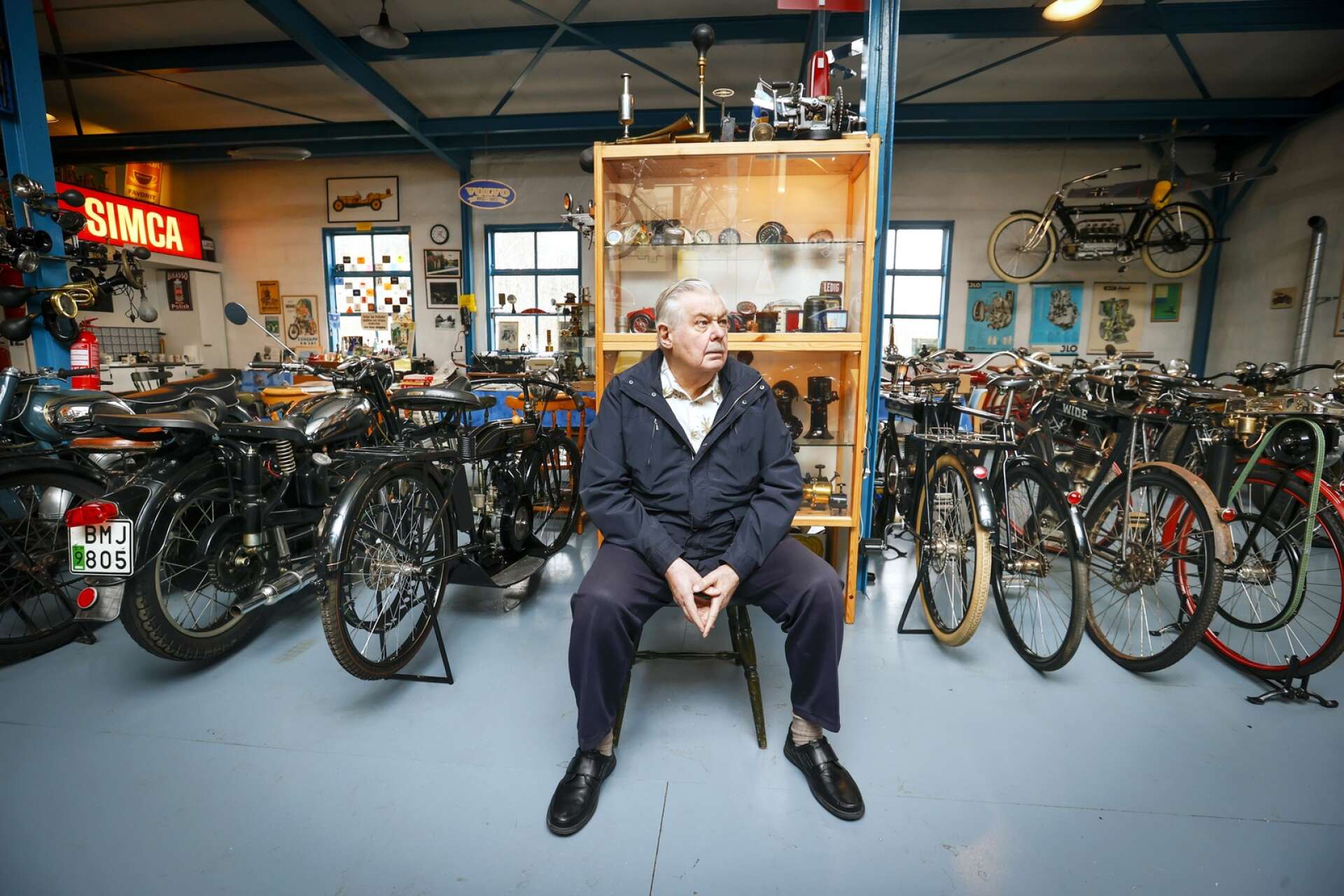 Ingemar Liljegren säljer sin bil- och motorcykelsamling via en auktionsfirma. Men någon sorg att den försvinner känner han inte. ”En samling har en början och ett slut”.