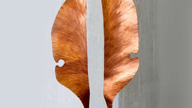 Annelie Kjellberg har designat ett av verken i ”Skogen vår livsmiljö”